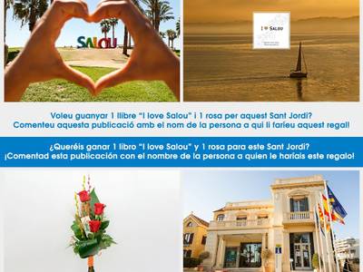 El Patronato Municipal de Turismo de Salou celebra la Diada de Sant Jordi, con un concurso para conseguir el libro 'I love Salou' y una rosa