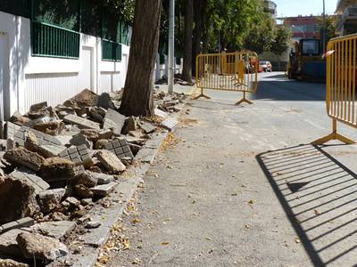 En marcha las obras de mejora de la calle Ebro