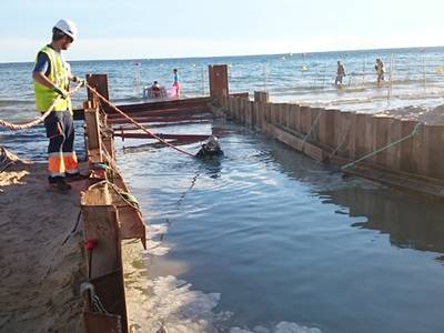 Finalizan los trabajos de reparación del emisario submarino de la playa de Llevant