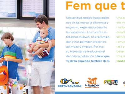 'Hagamos que vuelvan', nueva campaña de sensibilización para conseguir que los visitantes repitan experiencia en la Costa Dorada