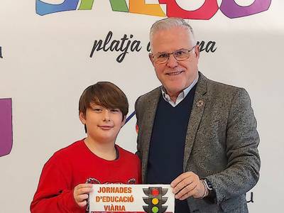 Ian Mestres Aguilar, ganador del Concurso de Carteles de Educación Vial de Salou