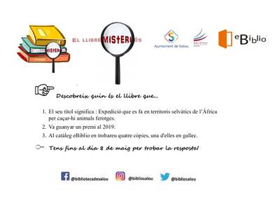 La Biblioteca de Salou invita a descubrir lecturas infantiles, jugando en familia con la iniciativa 'El libro misterioso'