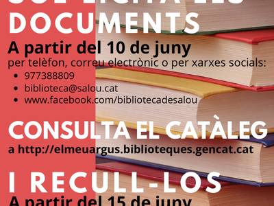 La Biblioteca de Salou reinicia la actividad el próximo 15 de junio con dos servicios, el de préstamo y el de devolución de documentos