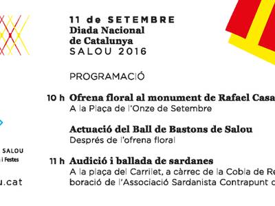 La capital de la Costa Dorada celebra este domingo la Fiesta Nacional de Cataluña