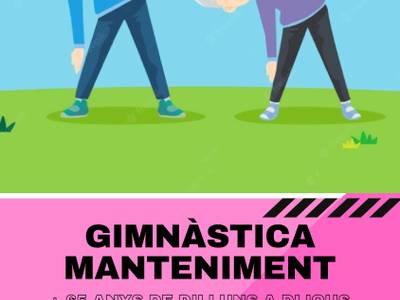 La gente mayor de Salou podrá realizar sesiones de gimnasia de mantenimiento, a partir del 3 de octubre