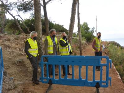 La obra de canalización de pluviales en la Cala Font, a punto de finalizar