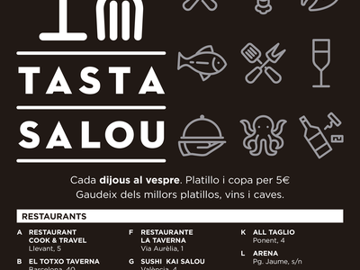 La ruta gastronómica Tasta Salou vuelve a partir del próximo jueves, 20 de mayo