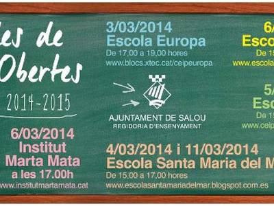 Las escuelas de Salou inician las jornadas de puertas abiertas para el curso 2014-2015