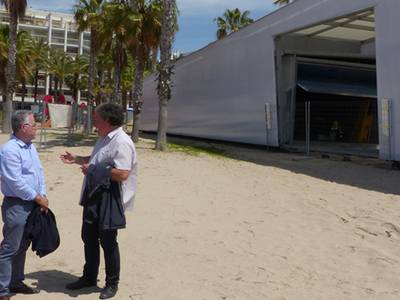 Las obras de la Base Náutica de Salou, avanzan a buen ritmo