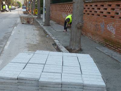 Las obras de reparación de la calle Norte, en marcha