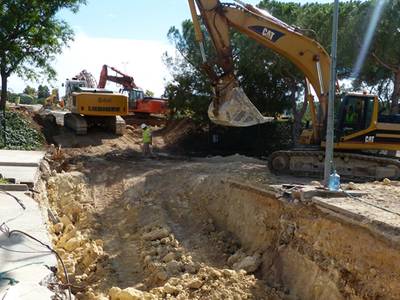 Las obras del Ferrari Land cortan la avenida Pere Molas durante dos semanas