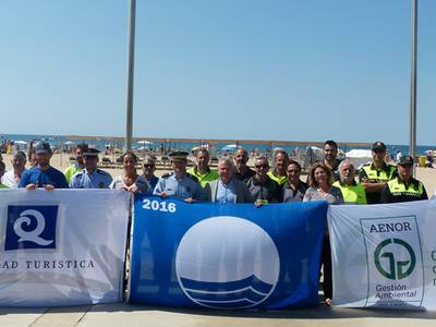 Les Banderes Blaves, les Q de qualitat i les ISO 14,001 ja onegen a les platges del municipi
