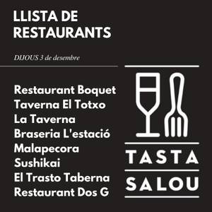 Los establecimientos del municipio retoman la ruta gastronómica 'Tasta Salou', este mes de diciembre