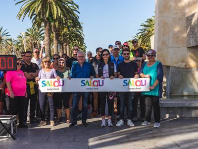 Más de un centenar de personas participan en la Marcha del Camino de Costa Salou, dentro del programa Playa Todo el Año