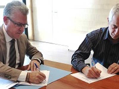 Obres de reparació del carril bici de l’avda. de Pere Molas