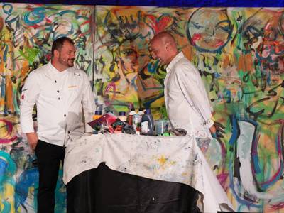 Pep Moreno y David Callau fusionan alta cocina y arte en la Torre Vella de Salou