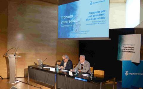 Pere Granados destaca el papel de mares y océanos como motores de la economía y el crecimiento sostenible, en el marco del Encuentro interregional de la Diputació de Tarragona