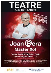 Salou acoge la obra de teatro 'Master Xof', a cargo de Joan Pera, el próximo sábado, 14 de mayo