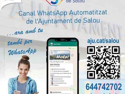 Salou crea un nuevo servicio telemático de atención ciudadana, a través de un chatbot, en la plataforma WhatsApp