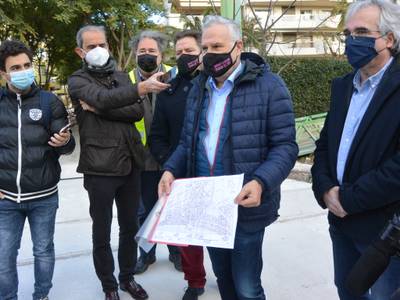 Salou empieza a normalizar su movilidad con la habilitación del primer paso provisional, en el actual trazado de la vía del tren