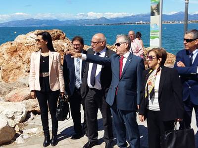 Salou explica el proyecto de reconversión de la Avenida Carles Buigas al consejero de Empresa y Conocimiento de la Generalitat