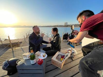 Salou, localización escenográfica de un spot del grupo de bodegas Castell d'Or
