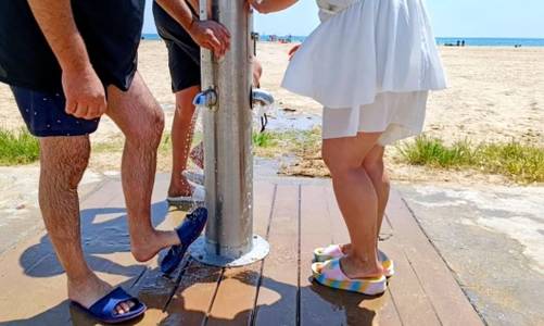 Salou mantiene una amplia red de duchas y lavapiés con criterios de eficiencia hídrica