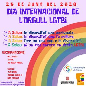 Salou pone en valor los derechos del colectivo LGBTI, en el marco de la conmemoración del Día del Orgullo, este domingo, día 28 de junio