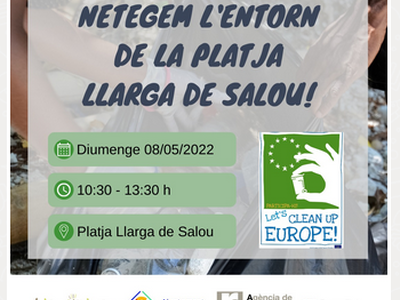 Salou realiza una jornada de recogida de residuos, para todas las edades, en el marco de la campaña 'Let's Clean Up Europe!', este próximo domingo