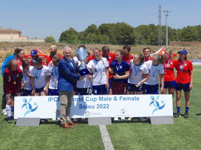 Salou se despide de la IFCPF World Cup Male & Female 2002 con la victoria del equipo de USA, en categoría femenina