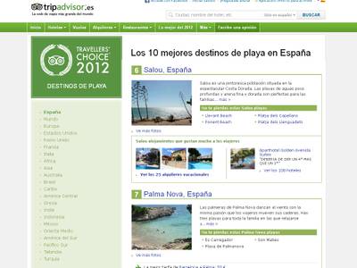 Salou se sube al Top 10 de las mejores playas de España según el portal TripAdvisor