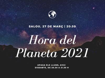 Salou se suma a la Hora del Planeta, hoy sábado, 27 de marzo