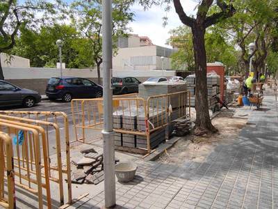 Salou sigue realizando obras de mejora de calles, en el marco del proyecto de las 7 zonas