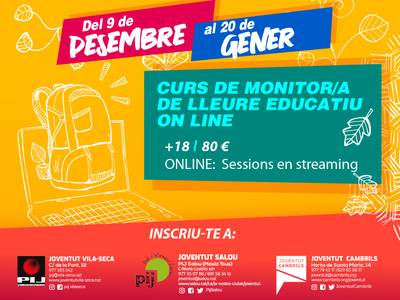 Se abren las inscripciones para los cursos de Dinamizador de actividades en el tiempo libre (monitor/a) y el de Iniciación a las actividades de ocio (premonitor), en el marco del programa Carretera i Manta 2020