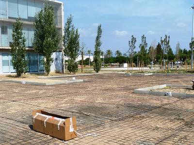 Se inician las obras de las pistas de pádel del pabellón deportivo Salou-Ponent