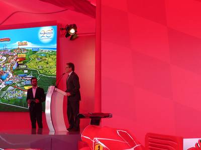 Se pone la primera piedra del Ferrari Land de PortAventura, en Salou