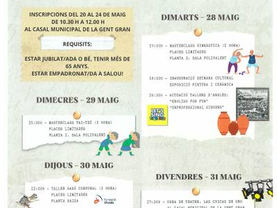 Talleres de memoria y inglés destacan en la programación para la 'Gent Gran' en Salou