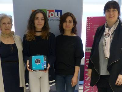 Valentina Aliti ganadora de la GoPro del concurso "Esta Navidad, regala besos"