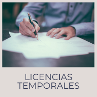 Licencias temporales (vending, etc.)