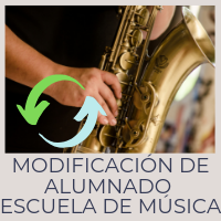 Modificación del alumnado de la Escuela Municipal de Música