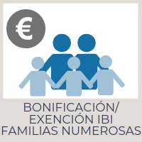 Bonificación/exención IBI familias numerosas