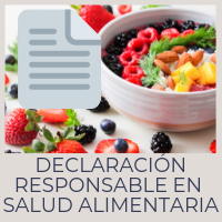 Declaración responsable en materia de salud alimentaria